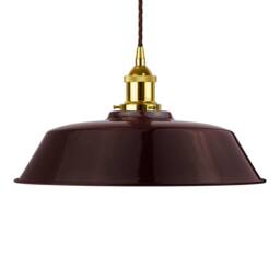 SE Home Burgundy Red Chancery Pendant Light - Gold - Brown Twisted