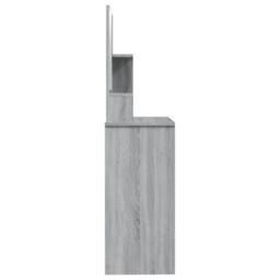 Berkfield Home Dressing Table with Mirror Grey Sonoma 86.5x35x136 cm - thumbnail 8