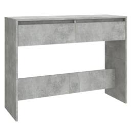 Berkfield Home Decorative Console Table Concrete Grey 100x35x76.5 cm Engineered Wood - thumbnail 3