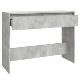 Berkfield Home Decorative Console Table Concrete Grey 100x35x76.5 cm Engineered Wood - thumbnail 6