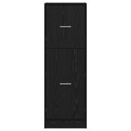 Berkfield Home Apothecary Cabinet Black Oak 40x41x118 cm Engineered Wood - Size: 40 x 41 x 118 cm - thumbnail 6