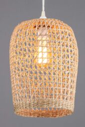 BHS Lighting Woven Rattan Easy Fit Light Shade in Natural