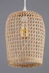 BHS Lighting Woven Rattan Easy Fit Light Shade in Natural - thumbnail 2