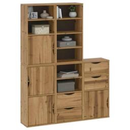"Berkfield Home Side Cabinets 5 pcs ""ODDA"" 40x24x79 cm Solid Wood Pine in Brown - Size: 40 x 24 x 79 cm" - thumbnail 4