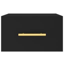 Berkfield Home Wall-mounted Bedside Cabinet Black 35x35x20 cm - Size: 35 x 35 x 20 cm - thumbnail 5
