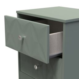 Ready Assembled 2 U Memphis 2 Drawer Bedside (Ready Assembled) in Pale Green - Size: Small - thumbnail 6