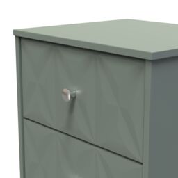 Ready Assembled 2 U Memphis 2 Drawer Bedside (Ready Assembled) in Pale Green - Size: Small - thumbnail 5