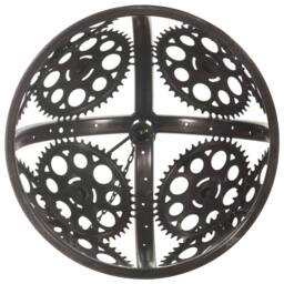 Berkfield Home Industrial Ceiling Lamp in Chain Wheel Design 45 cm E27 in Black - thumbnail 4