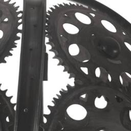 Berkfield Home Industrial Ceiling Lamp in Chain Wheel Design 45 cm E27 in Black - thumbnail 6