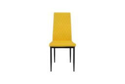 Outdoor Living San Diego Marble Top Dining Table with Emily Leather Chairs - Mustard - thumbnail 6