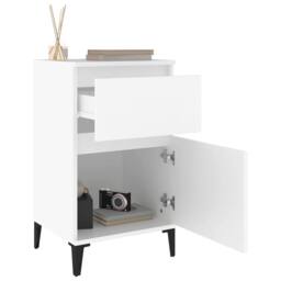 Berkfield Home Elegant Bedside Cabinets 2 pcs White 40x35x70 cm - Size: 40 x 35 x 70 cm - thumbnail 5