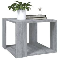 Berkfield Home Decorative Coffee Table Grey Sonoma 40x40x30 cm Engineered Wood - Size: 40 x 40 x 30 cm - thumbnail 4