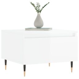Berkfield Home Coffee Tables 2 pcs High Gloss White 50x46x35 cm Engineered Wood - Size: 50 x 46 x 35 cm - thumbnail 3