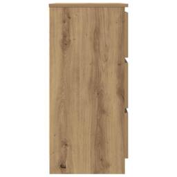 Berkfield Home Sideboard Artisan Oak 60x35x76 cm Engineered Wood in Brown - Size: 60 x 35 x 76 cm - thumbnail 7
