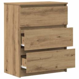 Berkfield Home Sideboard Artisan Oak 60x35x76 cm Engineered Wood in Brown - Size: 60 x 35 x 76 cm - thumbnail 5