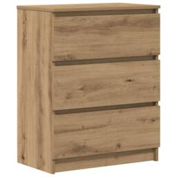 Berkfield Home Sideboard Artisan Oak 60x35x76 cm Engineered Wood in Brown - Size: 60 x 35 x 76 cm - thumbnail 1