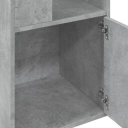 Berkfield Home Bookcase Concrete Grey 40x36x189 cm Engineered Wood - Size: 40 x 36 x 189 cm - thumbnail 7