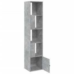 Berkfield Home Bookcase Concrete Grey 40x36x189 cm Engineered Wood - Size: 40 x 36 x 189 cm - thumbnail 6