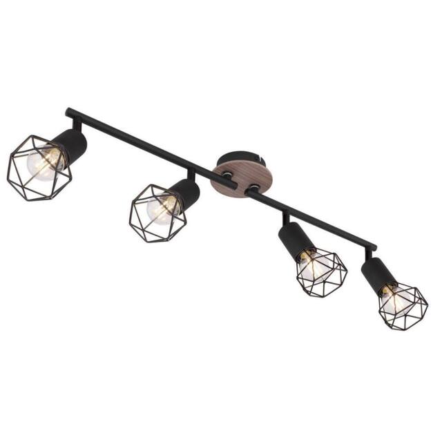 Netlighting Xara I Ceiling Spotlight Bar Black 4x E14 - image 1
