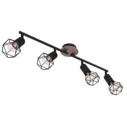 Netlighting Xara I Ceiling Spotlight Bar Black 4x E14 - thumbnail 2