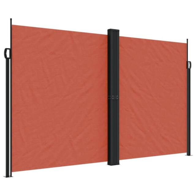 Berkfield Home Retractable Side Awning Terracotta 200x1000 cm in Burnt Orange - image 1