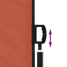 Berkfield Home Retractable Side Awning Terracotta 200x1000 cm in Burnt Orange - thumbnail 6