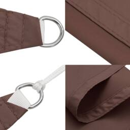 Berkfield Home Sunshade Sail Oxford Fabric Rectangular 2x3.5 m Brown - thumbnail 6