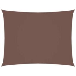 Berkfield Home Sunshade Sail Oxford Fabric Rectangular 2x3.5 m Brown - thumbnail 2