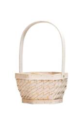 KDMD Hexagon Baskets White Brown Plastic in Beige
