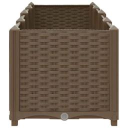 Berkfield Home Raised Bed 160x40x38 cm Polypropylene in Brown - Size: 160 x 40 x 38 cm - thumbnail 5