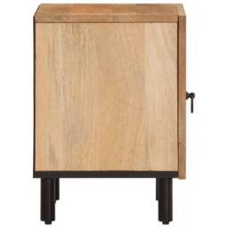Berkfield Home Bedside Cabinet 40x33x46 cm Solid Wood Mango in Brown - Size: 40 x 33 x 46 cm - thumbnail 6