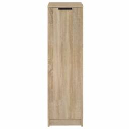 Berkfield Home Shoe Cabinet Sonoma Oak 30x35x100 cm Engineered Wood in Brown - Size: 30 x 35 x 100 cm - thumbnail 5