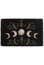 KDMD Black Dark Forest Moon Phase Doormat - Size: 40 cm x 60 cm