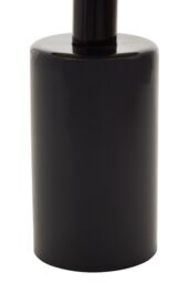 Orsina Black & Gold Side Table, Art Deco Iron Accent Table for Living Room, Contemporary Round End Table in Navy - thumbnail 5