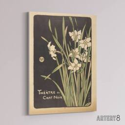 "Artery8 George Auriol Theatre Du Chat Noir Daffodils Canvas Wall Art Print - Size: W18"" x H24""" - thumbnail 2