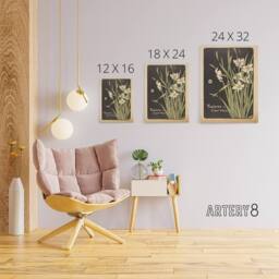 "Artery8 George Auriol Theatre Du Chat Noir Daffodils Canvas Wall Art Print - Size: W18"" x H24""" - thumbnail 4