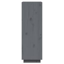 Berkfield Home Beautiful Book Cabinet/Room Divider Grey 60x35x103 cm Solid Wood Pine - Size: 60 x 35 x 103 cm - thumbnail 6