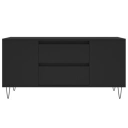 Berkfield Home Coffee Table Black 102x44.5x50 cm Engineered Wood - thumbnail 5