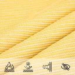 Berkfield Home Sunshade Sail 160 g/m ² Beige 3.5x5 m HDPE in Yellow - thumbnail 4
