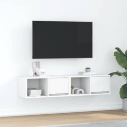 Berkfield Home TV Cabinets 2 pcs White 60x31x25.5 cm Engineered Wood - thumbnail 2