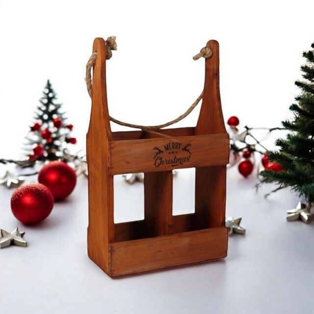 Minster 2 Bottle Wine Holder - Wood - L10 x W21 x H39 cm in Brown - Size: 1 Pack - image 1