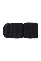 Living and Home 110cm L x 48cm W Waterproof Garden Lounger Chair Cushion in Black - Size: 110 cm L x 48 cm W - thumbnail 2
