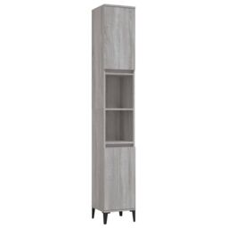 Berkfield Home 3 Piece Bathroom Cabinet Set Grey Sonoma Engineered Wood - thumbnail 6