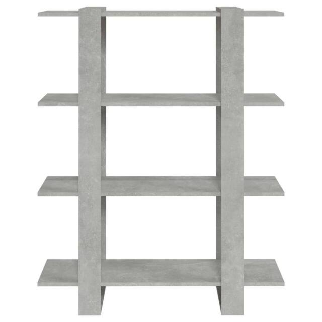 Berkfield Home Classic Book Cabinet/Room Divider Concrete Grey 100x30x123.5 cm - image 1