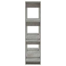 Berkfield Home Classic Book Cabinet/Room Divider Concrete Grey 100x30x123.5 cm - thumbnail 4