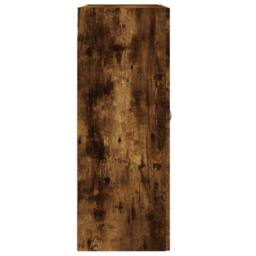 Berkfield Home Wall Mounted Cabinet Smoked Oak 69.5x34x90 cm Engineered Wood in Brown - thumbnail 8