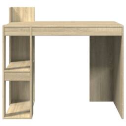 Berkfield Home Office Desk Sonoma Oak 103.5x56.5x94 cm Engineered Wood in Light Brown - thumbnail 4