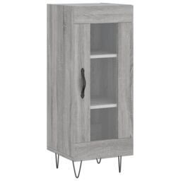 Berkfield Home Highboard Grey Sonoma 34.5x34x180 cm Engineered Wood - thumbnail 5
