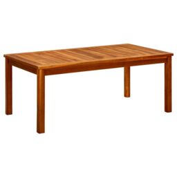 Berkfield Home Garden Coffee Table 110x60x45 cm Solid Acacia Wood in Brown - Size: 110 x 60 x 45 cm - thumbnail 1