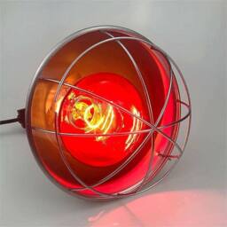 Nordara 250W INFA RED HEAT LAMP WITH BULB FOR POULTRY, BROODER CHICK PUPPIE PIG in Silver - thumbnail 5
